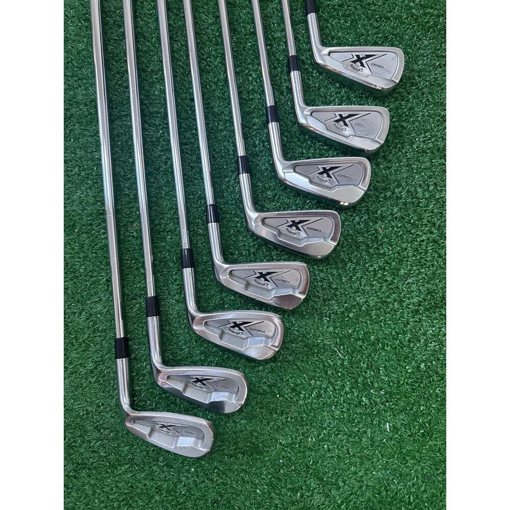 Callaway X Forged Iron Set 8 pcs 3-PW Steel Shaft R Flex RH - Picture 4 of 13